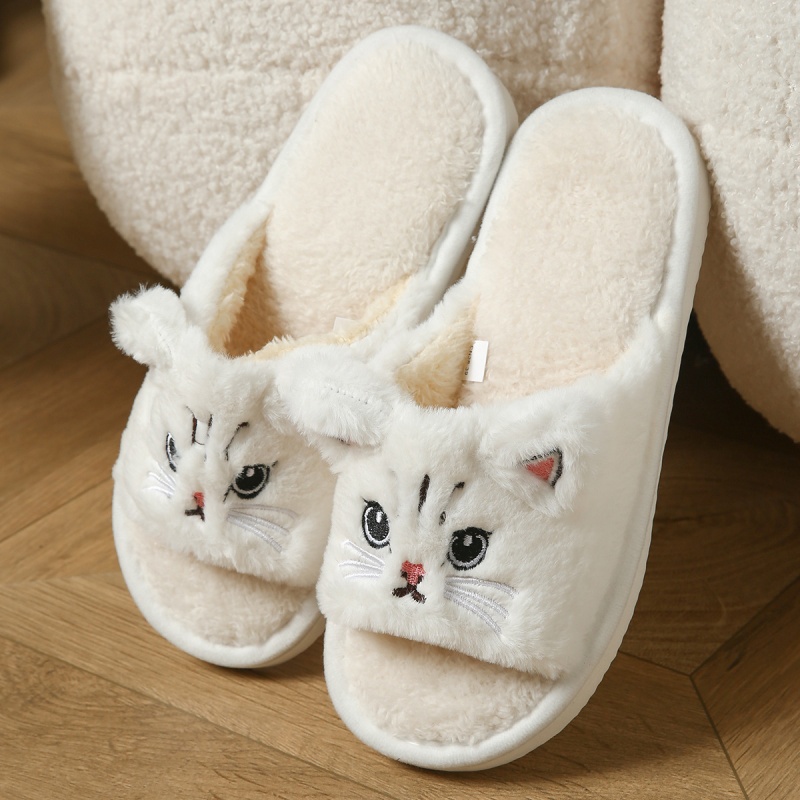 Sewing Fabric - Sendal Jepit Bulu Kucing Lucu Untuk
