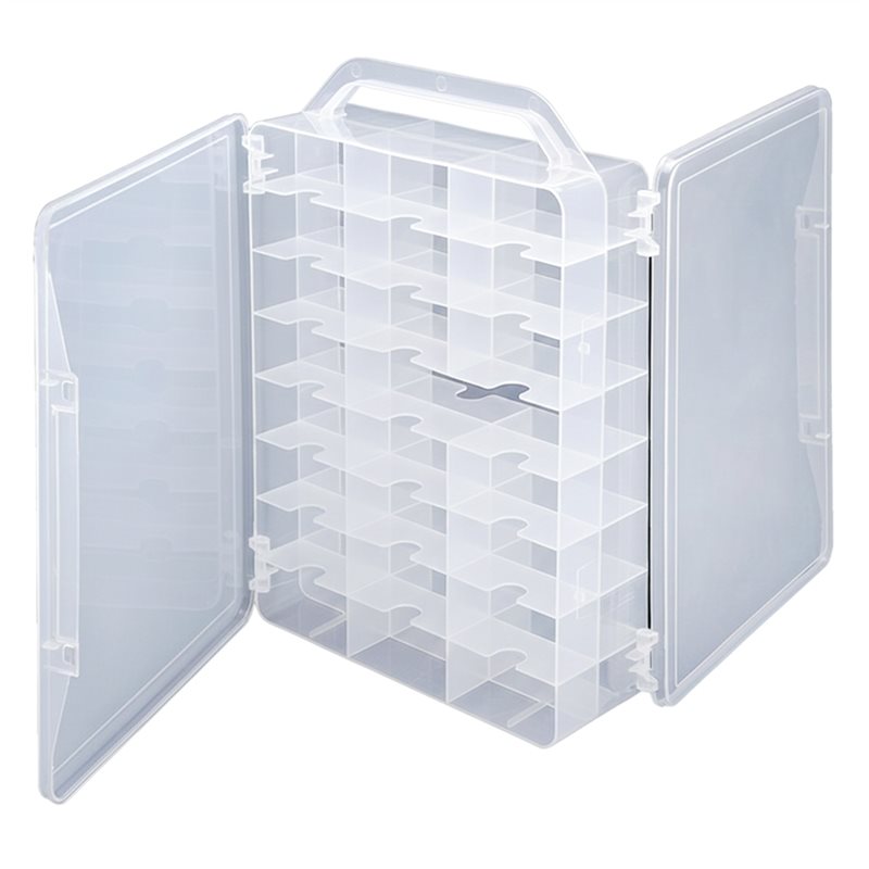 Embroidery Floss Thread - Organizer Jahit 46 Kotak Bersegi Dua,
