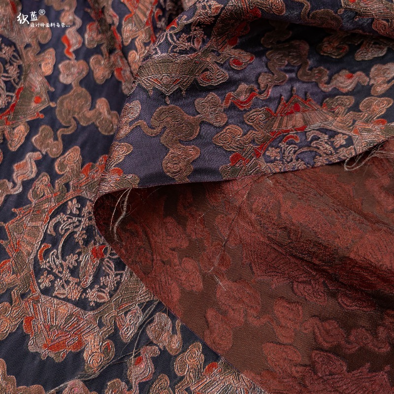 Kain Lurex Jacquard Bunga Rayo - Sewing Fabric ulasan dan harga