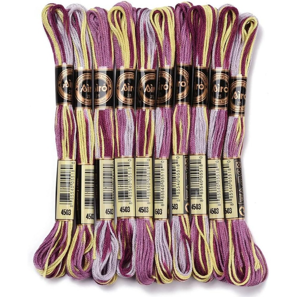 6 Helai Ungu Beraneka Ragam Be - Embroidery Floss Thread ulasan dan harga
