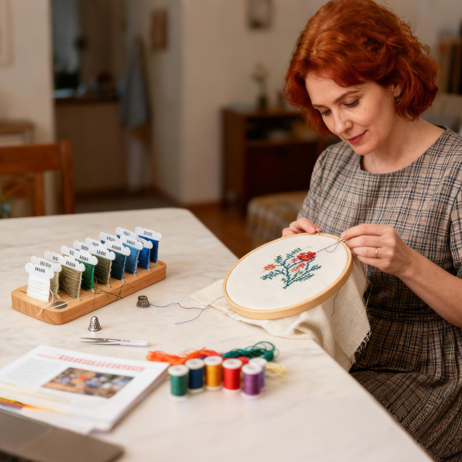 Organizer Benang Bordir 15 Slo - Embroidery Floss Thread ulasan dan harga