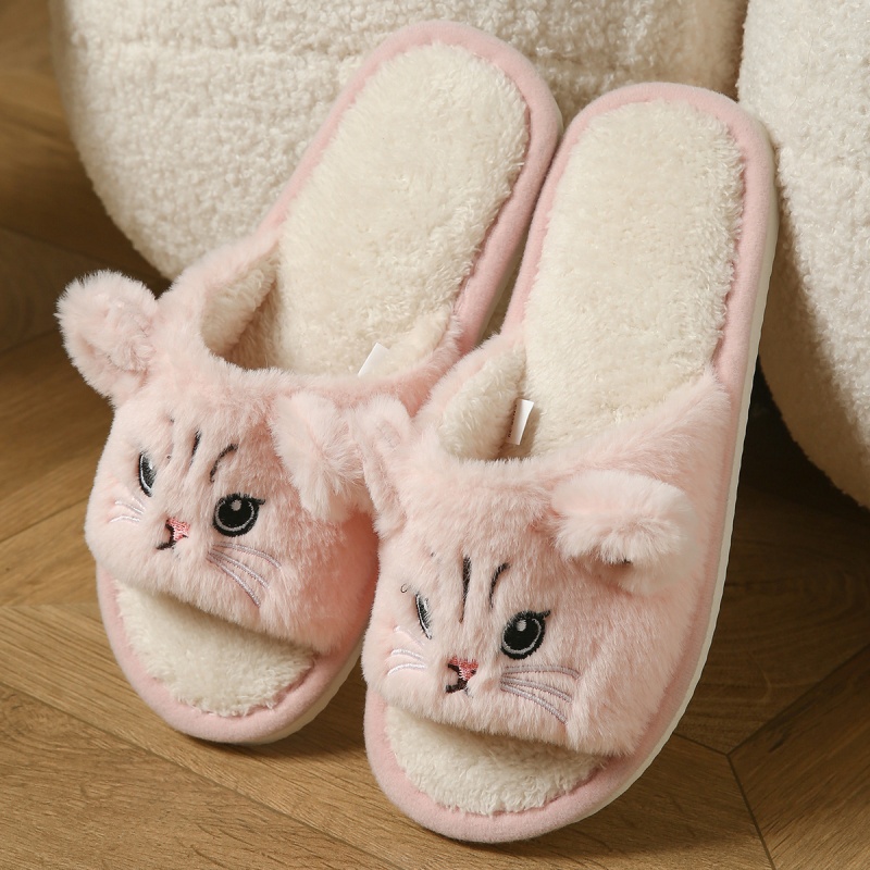 Sendal Jepit Bulu Kucing Lucu  - Sewing Fabric ulasan dan harga