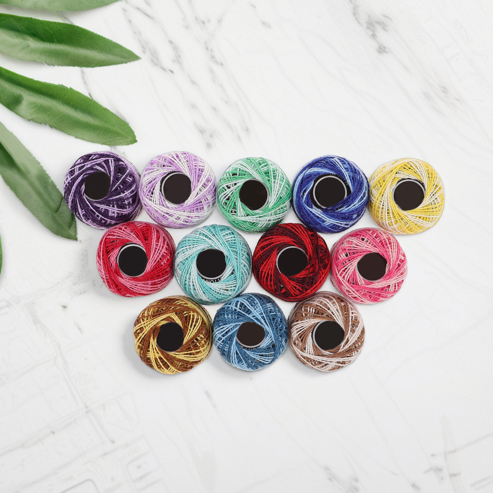 12Pcs Set Benang Bordir Katun  - Embroidery Floss Thread ulasan dan harga