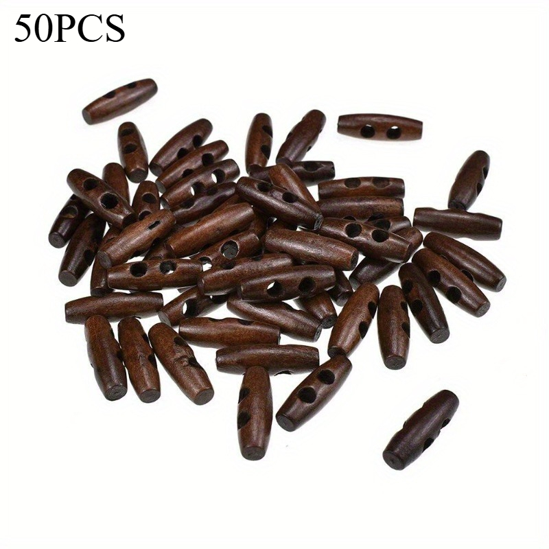 50 Buah Kancing Toggle Kayu Da - Sewing Recycling ulasan dan harga