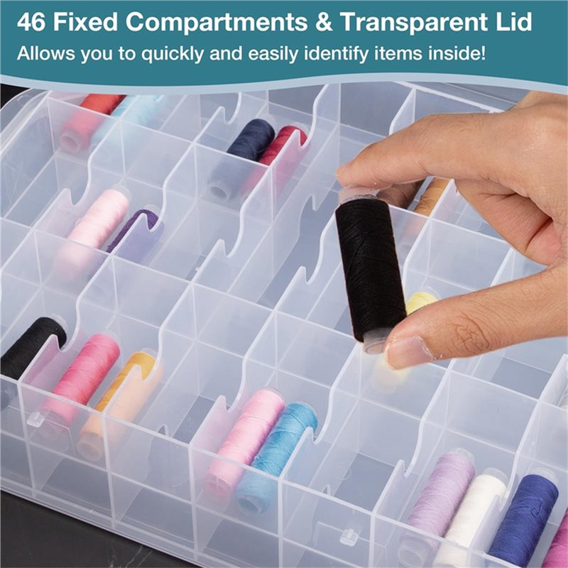Organizer Jahit 46 Kotak Berse - Embroidery Floss Thread ulasan dan harga